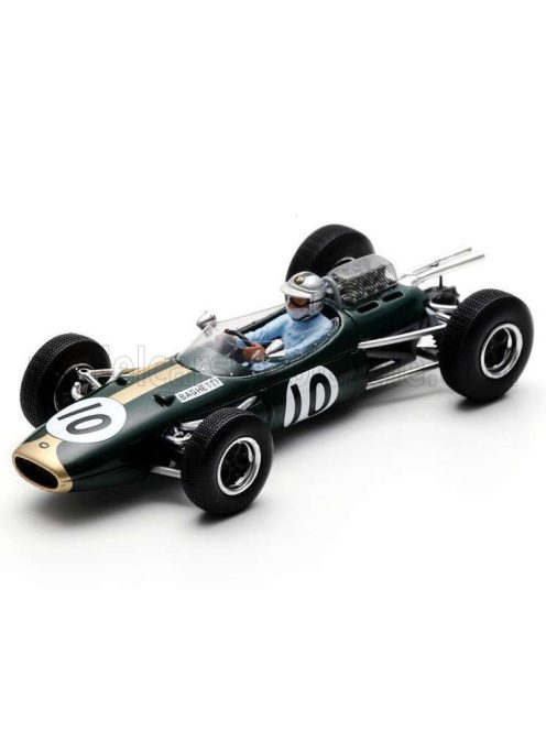 Spark - BRABHAM F1  BT7 N 10 MONZA ITALY GP 1965 GIANCARLO BAGHETTI DARK GREEN GOLD