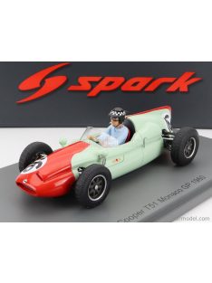   Spark-Model - Cooper F1 T51 N 16 Monaco Gp 1960 C.Bristow Light Green Red