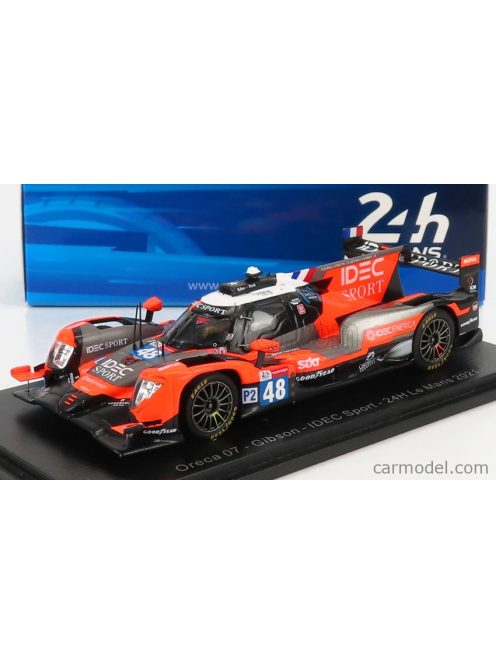 Spark-Model - Oreca Gibson 07 Gk428 4.2L V8 Team Idec Sport N 48 24H Le Mans 2021 P.Loup Chatin - P.Lafargue - P.Pilet Black Grey Red