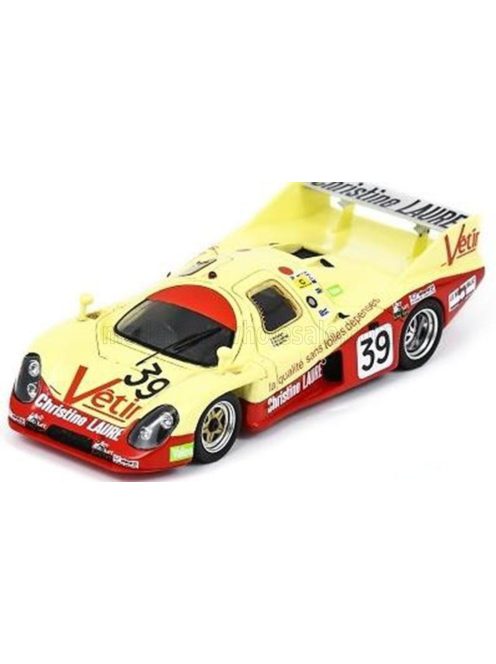 Spark - RONDEAU M382 3.3L V8 TEAM BUSSI RACING N 39 24h LE MANS 1985 BRUNO SOTTY - JEAN CLAUDE JUSTICE - PATRICK OUDET YELLOW RED