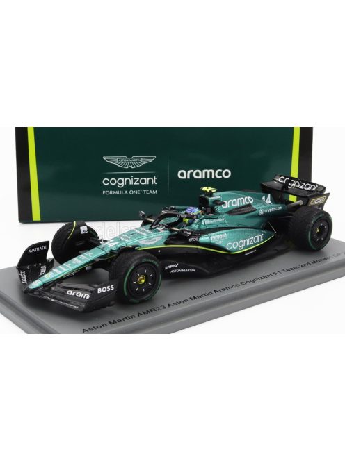 Spark - ASTON MARTIN F1  AMR23 TEAM ARAMCO COGNIZANT N 14 2nd MONACO GP 2023 FERNANDO ALONSO GREEN