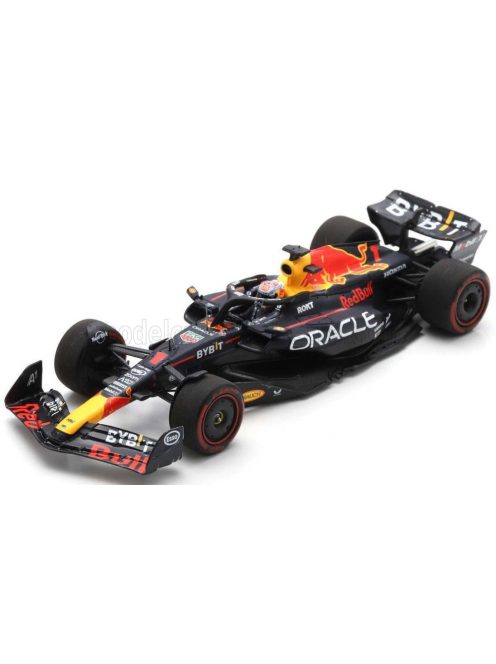 Spark - RED BULL F1  RB19 TEAM ORACLE RED BULL RACING N 1 WORLD CHAMPION WINNER BRITISH GP 2023 MAX VERSTAPPEN MATT BLUE