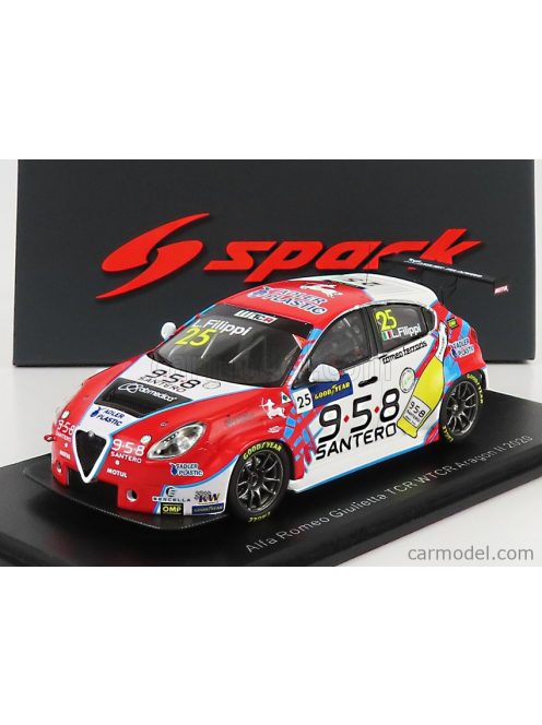 Spark-Model - Alfa Romeo Giulietta Tcr Team Mulsanne N 35 9Th Wtcr Aragon Ii 2020 L.Filippi Red White