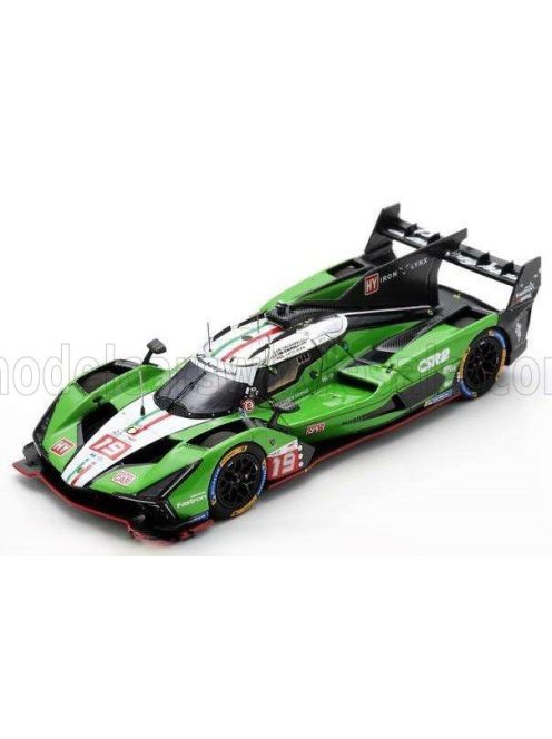 Spark - LAMBORGHINI SC63 3.8L V8 TURBO TEAM LAMBORGHINI IRON LYNX N 19 24h LE MANS 2024 ROMAIN GROSJEAN - MATTEO CAIROLI - ANDREA CALDARELLI GREEN WHITE BLACK