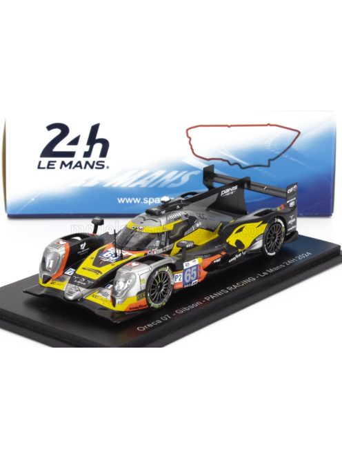 Spark - ORECA 07 GIBSON GK428 4.2L V8 TEAM PANIS RACING N 65 24h LE MANS 2024 MATHIAS BECHE - SCOTT HUFFAKER - RODRIGO SALES BLACK GREY YELLOW