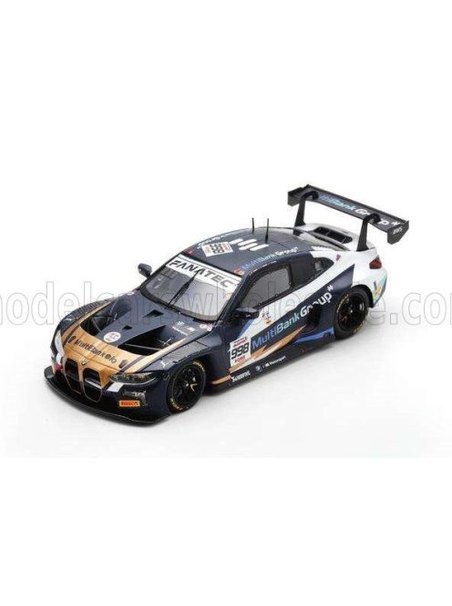 Spark - BMW 4-SERIES M4 GT3 3.0L TURBO TEAM ROWE RACING N 998 24h SPA 2024 AUGUSTO FARFUS - DAN HARPER - MAX HESSE BLUE WHITE
