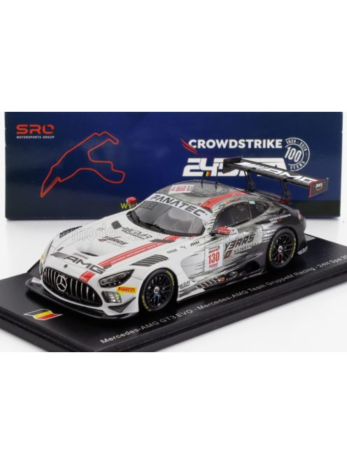 Spark - MERCEDES BENZ AMG GT3 EVO 6.2L V8 TEAM GRUPPEm RACING N 130 24h SPA 2024 FREDERIC VESTI - DANIEL JUNCADELLA - RALF ARON WHITE BLACK