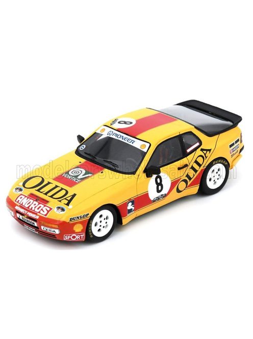 Spark - PORSCHE 944 TURBO N 8 CUP CHAMPION FRANCE 1988 ANDRE BOURDON YELLOW RED
