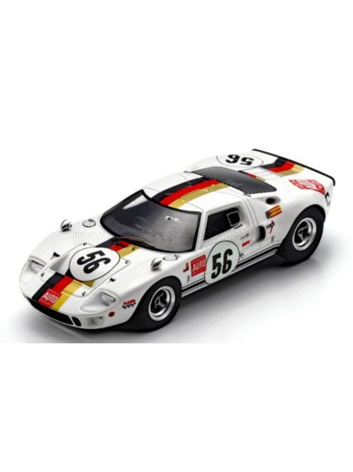 Spark - FORD USA GT40 MKI N 56 1000KM NURBURGRING 1969 REINHOLD JOST - HELMUT KELLENERS WHITE