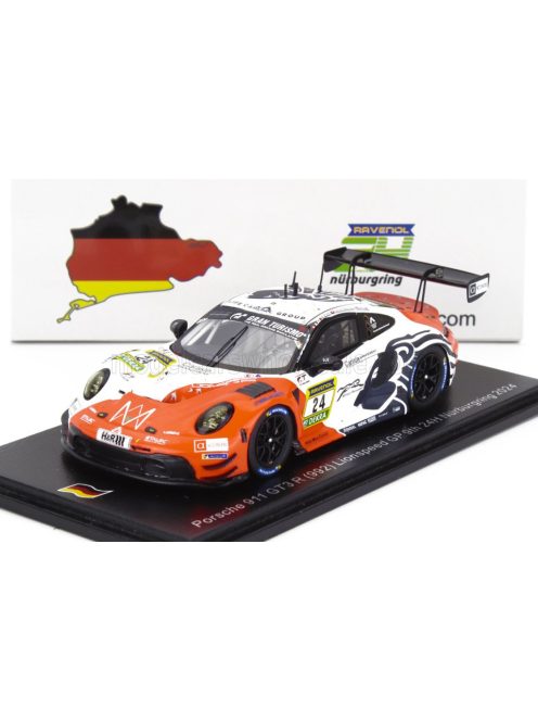 Spark - PORSCHE 911 992 GT3 R TEAM LIONSPEED N 24 24h NURBURGRING 2024 A.AU - P.NIEDERHAUSER - P.KOLB - I.DONTJE WHITE ORANGE