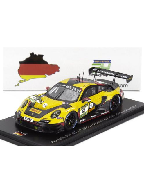 Spark - PORSCHE 911 992 GT3 R TEAM DINAMIC GT N 54 24h NURBURGRING 2024 M.P.HOLZER - M.SEEFRIED - B.BUUS - M.DIENST BLACK YELLOW RED