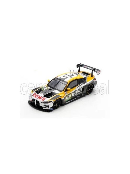 Spark - BMW 4-SERIES M4 GT3 TEAM ROWE RACING N 99 24h NURBURGRING 2024 R.FRIJNS - S.VAN DER LINDE - D.VANTHOOR - A.FARFUS GREY YELLOW WHITE