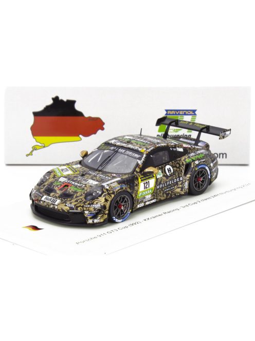 Spark - PORSCHE 911 992 GT3 CUP TEAM KKRAMER RACING N 121 24h NURBURGRING 2024 M.DI MARTINO - C.BRUCK - F.LEID - M.OBERHEIM BLACK YELLOW