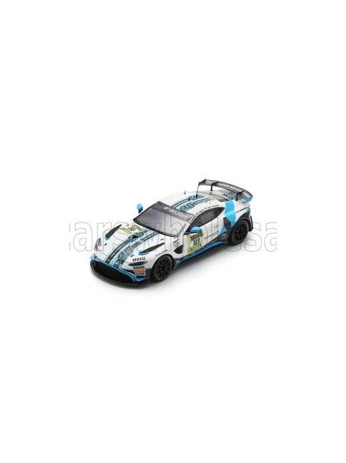 Spark - ASTON MARTIN VANTAGE AMR GT3 TEAM DORR MOTORSPORT N 169 24h NURBURGRING 2024 O.SANDBERG - A.WENISCH - M.FUNKE - P.DORR WHITE BLUE BLACK