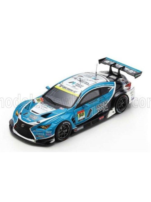 Spark - LEXUS RC F GT3 ANEST IWATA RACING N 50 GT300 CLASS SUPER GT 2024 I. Omura Fraga - Y. Furutani LIGHT BLUE WHITE