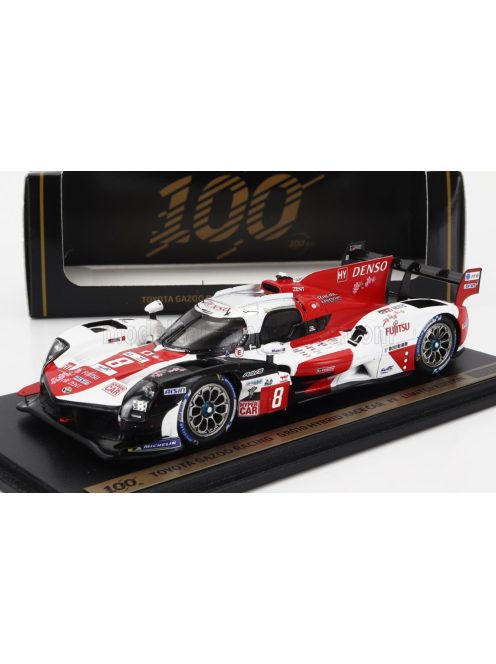 Spark - TOYOTA GR010 3.5L V6 TWIN TURBO HYBRID TEAM GAZOO RACING N 8 2nd 24h LE MANS 2023 SEBASTIEN BUEMI - BRENDON HARTLEY - RYO HIRAKAWA WHITE RED