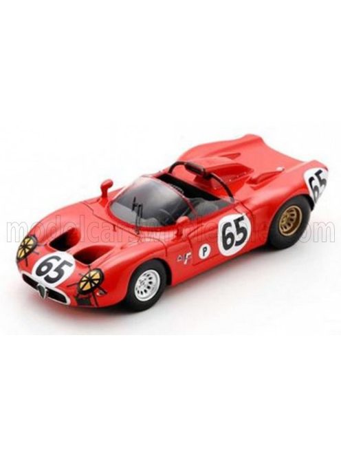 Spark - ALFA ROMEO 33 SPIDER TEAM AUTODELTA N 65 12h SEBRING 1967 A.DE ADAMICH - T.ZECCOLI RED