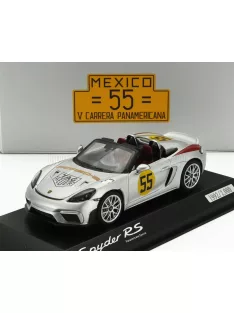   Spark - PORSCHE 718 (982) SPIDER RS N 55 RALLY PANAMERICANA LIVERY 2024 SILVER