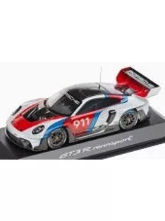   Spark - PORSCHE 911 992 GT3 R N 911 RACING COUPE 2023 WHITE BLUE RED