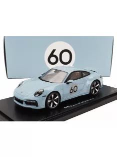   Spark - PORSCHE 911 992 SPORT CLASSIC N 60 COUPE 2022 - CON VETRINA - WITH SHOWCASE LIGHT BLUE