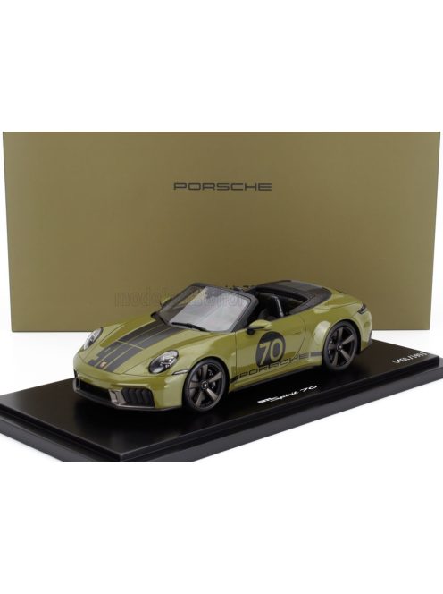 Spark - PORSCHE 911 992 CABRIOLET OPEN SPIRIT 70 2025 OLIVE NEO GREEN BLACK