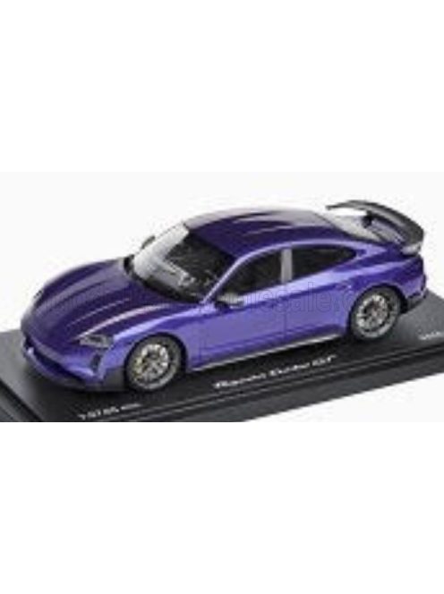 Spark - PORSCHE TAYCAN TURBO GT (J1.2) WEISSACH PACKAGE 2024 - CON VETRINA - WITH SHOWCASE PURPLE SKY MET