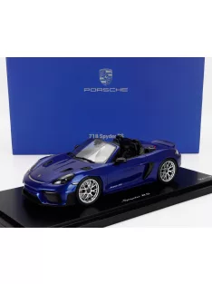   Spark - PORSCHE 718 (982) SPIDER RS 2024 - CON VETRINA - WITH SHOWCASE BLUE