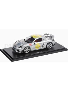   Spark - PORSCHE 718 (982) CAYMAN GT4 RS N 152 RALLY PANAMERICANA LIVERY 2024 - CON VETRINA - WITH SHOWCASE SILVER