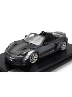   Spark - PORSCHE 718 (982) SPIDER RS 2024 - CON VETRINA - WITH SHOWCASE GREY BLACK