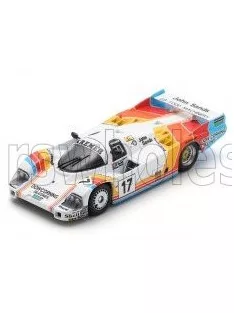   Spark - PORSCHE 956 2.6L TWIN TURBO TEAM PORSCHE KREMER RACING N 17 24h LE MANS 1984 TIFF NEEDELL - DAVID SUTHERLAND - RUSTY FRENCH WHITE RED YELLOW