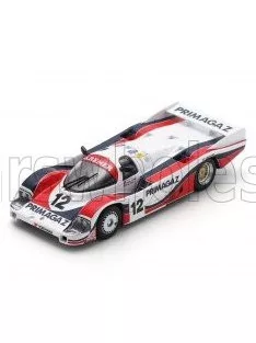   Spark - PORSCHE 956 2.6L TWIN TURBO TEAM PORSCHE KRAMER RACING N 12 24h LE MANS 1986 PIERRE YVER - HUBERT STRIEBIG - MAX COHEN OLIVAR WHITE RED BLACK