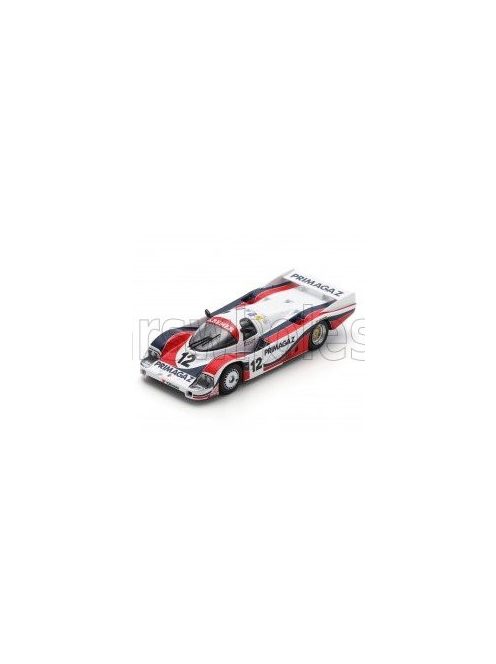 Spark - PORSCHE 956 2.6L TWIN TURBO TEAM PORSCHE KRAMER RACING N 12 24h LE MANS 1986 PIERRE YVER - HUBERT STRIEBIG - MAX COHEN OLIVAR WHITE RED BLACK