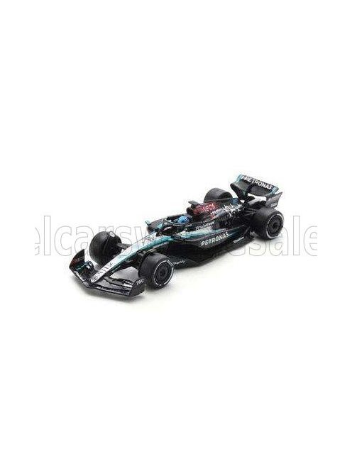 Spark - MERCEDES GP F1  W15 EQ PERFORMANCE TEAM AMG PETRONAS MOTORSPORT N 63 WINNER LAS VEGAS USA 2024 GEORGE RUSSELL BLACK SILVER GREEN