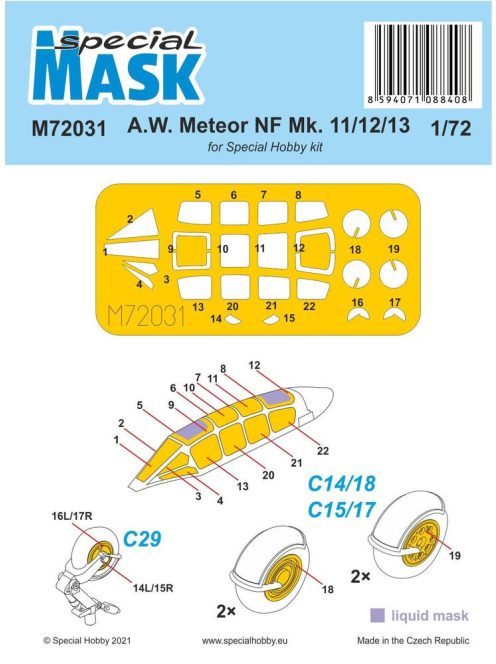Special Hobby - A.W. Meteor NF Mk.11/12/13 MASK