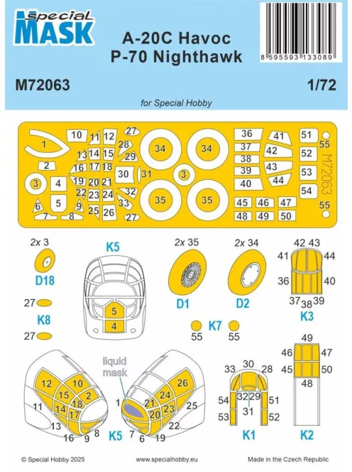 Special Hobby - A-20C Havoc / P-70 Nighthawk MASK