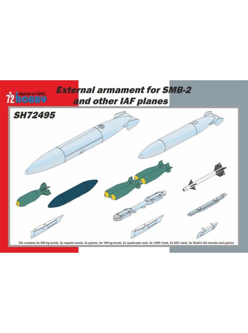 Special Hobby - External armament for SMB-2 and other IAF planes 1/72