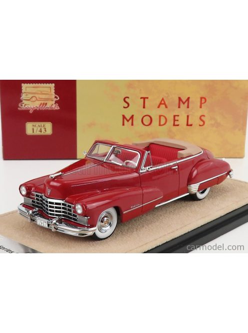 Stamp-Models - Cadillac Series 62 Convertible Open 1947 Maroon Met