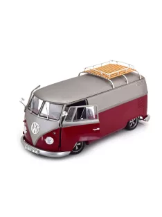   Schuco - Volkswagen Vw T1B Bus Lowrider Red / Mat Grey 1962  - Schuco
