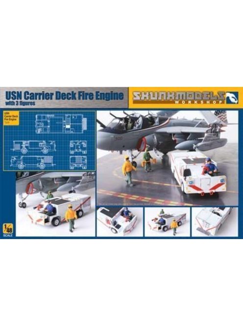 SKUNKMODEL Workshop - USN FIRE EINGINE with 3 figures