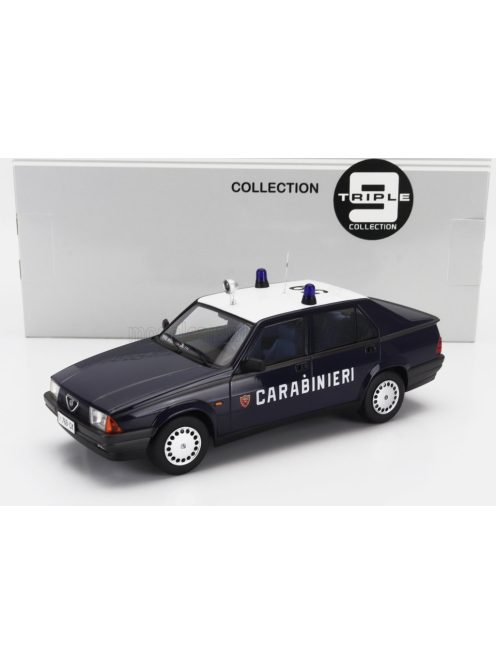 TRIPLE9 - ALFA ROMEO 75 CARABINIERI - POLICE - 1988 BLUE WHITE