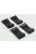 TRIPLE9 - ACCESSORIES SET 4X CUNEO BLOCCA RUOTE - 4X CAR STOPPERS BLACK