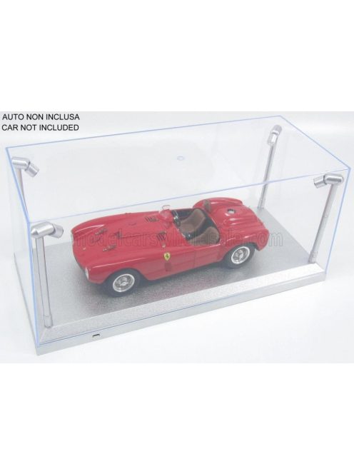 TRIPLE9 - VETRINA DISPLAY BOX Lungh.LENGHT cm 35.5 X Largh.WIDTH cm 15.7 X Alt.HEIGHT cm 15.8 (altezza interna cm 13.5) - LUCI FUNZIONANTI LED - BASE SILVER PLASTIC DISPLAY