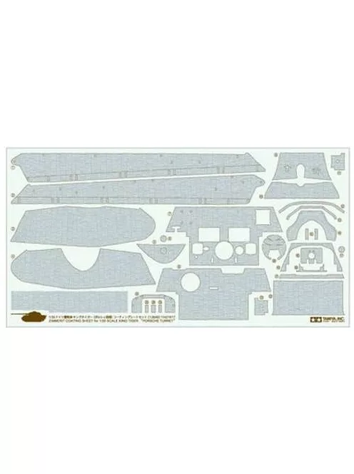 Tamiya - 1/35 Zimmerit for Tiger II Porsche Turret