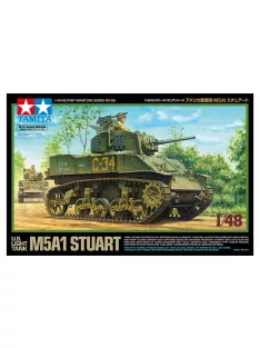   Tamiya - 1:48 U.S. Light Tank M5A1 Stuart - include 1 commander torso figure