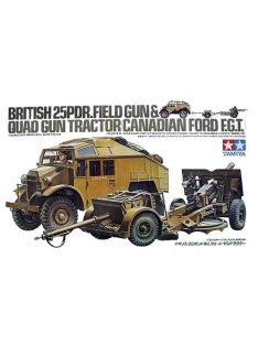 Tamiya - British 25 PDR. Gun  Quad Tractor - 1 figure