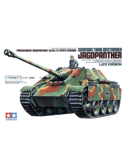 Tamiya - German Tank Destroyer Jagdpanther Late Version - 1 Figure