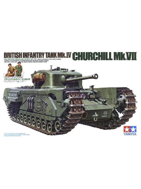Tamiya - British Infantry Tank Mk.Iv Churchill Mk.Vii - 6 Figures