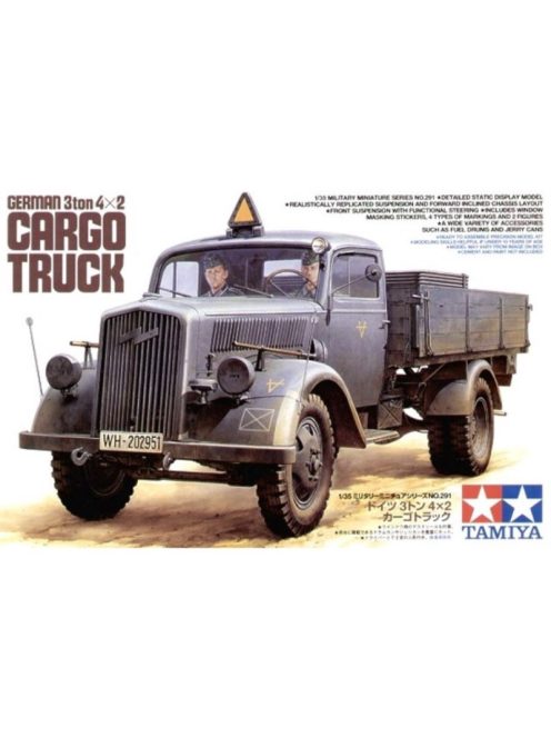 Tamiya - German 3ton 4x2 Cargo T ruck - 2 figures