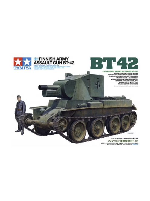 Tamiya - Finnish Army Assault Gun BT -42 - 1 figure