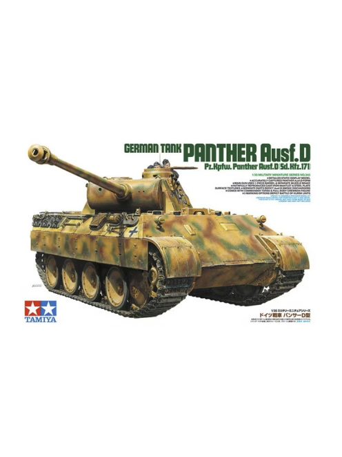 Tamiya - German Tank Panther Ausf.D Pz.Kpfw. Panther Ausf. D (Sd.Kfz. 171)